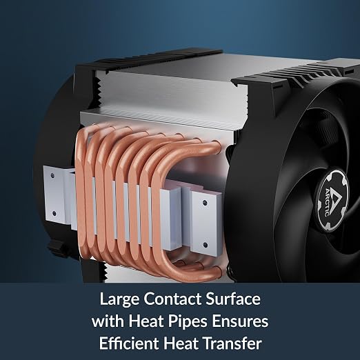 ARCTIC Freezer 4U-Altra - CPU Cooler for Ampere Altra LGA4926, 2 x 120 mm PWM Fans (400–2300 RPM), 8 Heatpipes, Double Ball Bearing, 4U Rack Compatible