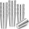 Metal Cup, 19 oz Insulated Tumbler, 12 Pack Double Wall Unbreakable Stackable Water Tumblers Premium Insulated Stainless Steel Cups Drinking Glasses for Home Travel Camping Outdoor