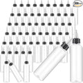 Irenare 200 Pcs 4 oz Plastic Squeeze Bottles Bulk Hair Oil Applicator Bottles Boston Empty Squeeze Condiment Bottle with Twist Top Cap Leak Proof for Liquids Oils Art Crafts Household Kitchen (Clear)
