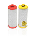 Aquasana 2 Stage Max Flow Replacement Filters | WQA Certified to NSF Standards | Claryum Under Sink Water Filter | Reduces Up to 99.99% of PFAS, Microplastics, Lead & Chlorine | AQ-5200R | AQ-C2-R