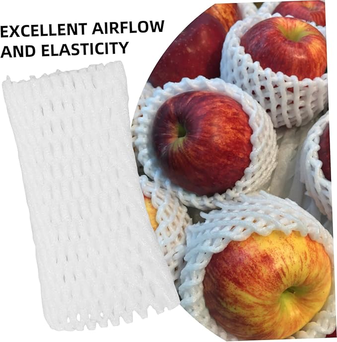 1pack Foam Mesh Sleeves for Fruit Protection Breathable and Reusable Netting Bags for Eggs Strawberries and More Versatile Cushioning for Safe Transport