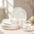 Dinnerware sets plates and bowls sets modern plates,Ceramic Dinnerware Sets,12 Pieces Porcelain Lightweight Plates,Scratch Resistant Dish Set (style - 10, 4 - Set (12pcs))