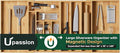Large Silverware Organizer, 11 Slots Magnetic Connected Expandable Acacia Wood Utensil Drawer Organizer From 21 to 37.4 Inches, Adjustable Flatware and Cutlery Holder, Utensil Tray for Kitchen