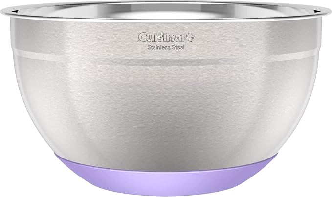 Cuisinart 3-Piece Stainless Steel Mixing Bowls with Nonslip Base, 1.5qt, 3qt & 5qt