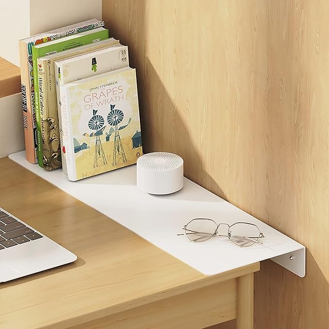 Metal Kitchen Refrigerator Gap Partition Countertop Gap Extension Board,Gap Covers Between Countertop and Walls, Refrigerator Side Partition, No Drill(White,7.87 * 7.87inch)