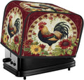 Rooster Red Animal Toaster Cover 2 Slice Dust and Fingerprint Protection Toaster Bread Maker Covers Washable Kitchen Small Appliance Covers for Kitchen Accessories Decor Bakeware Women Gift