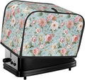 Toaster Cover 2 Slice Flower Vintage Peony Floral Kitchen Small Appliance Covers with Pockets Dust and Fingerprint Protection