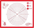 Silicone Baking Mat Rolling Kneading Board Non Stick High Temperature Resistant Pastry Dough Sheet Crust Cookie Bread Easy Clean(60x80cm)