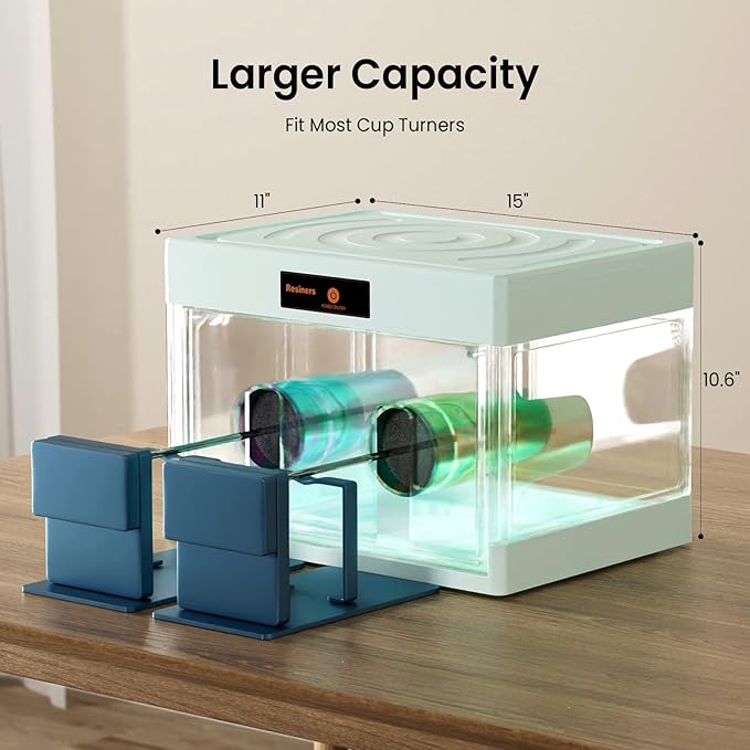 Resiners Resin Dryer for Cup Turner, 1 Hour Tumbler Craft Finished, Epoxy Resin Curing Machine for Cup Turners for Tumblers, Resin Tools for Fast Drying