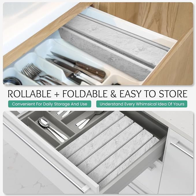 Stone Dish Drying Mat Collapsible Diatomaceous Earth Absorbent Mat Quick Dish Drying Pad Dish Rack Pad Match Any Counterto Multiple Usage for Kitchen,Bathroom (Light-Gray Frosted Pattern, 24"L x 16"W)