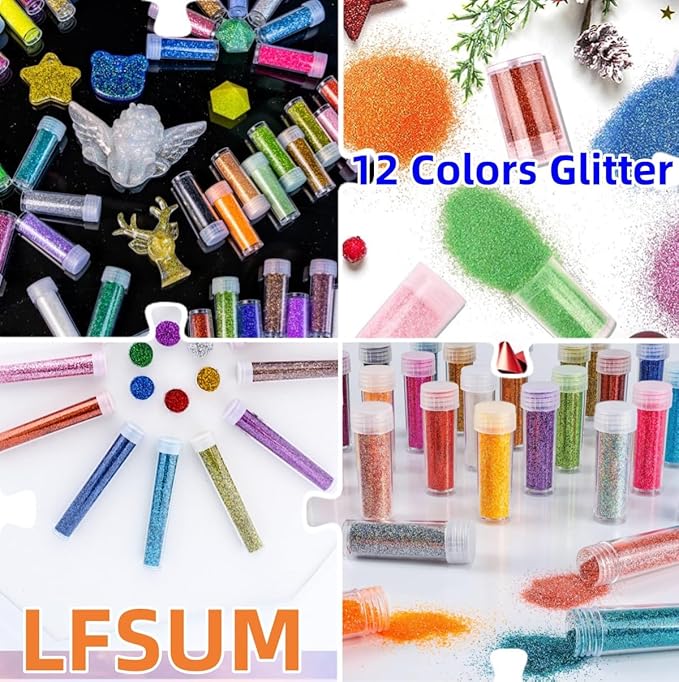LFSUM Cup Turner for Crafts Tumbler Cup Spinner Machine Kit, Wood Cuptisserie Turner DIY Glitter Epoxy Tumblers with Silent UL Motor Safety Switch 3 in 1 Foams Accessories