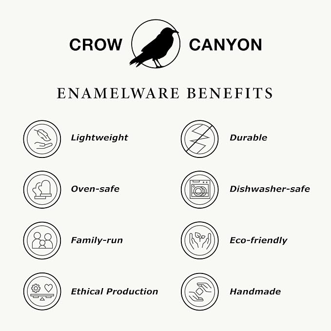Crow Canyon Home Enamelware Mug, 12 ounce, Blue/White Splatter (Set of 4)