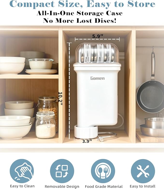 Pasta Press Attachment for Kitchenaid Stand Mixer, Compact Storage Pasta Maker Attachment with 5 Interchangeable Plates, Easy Homemade Spaghetti, Bucatini, Fusilli, Large & Small Macaroni Accessories