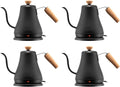 Bodum 27oz Bistro Gooseneck Electric Water Kettle,Pour Over Coffee & Tea,Stainless Steel,Matte Black,(Pack of 4)