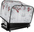 Toaster Cover 4 Slice Snowflake Winter White Berry Kitchen Small Appliance Covers with Pockets Dust and Fingerprint Protection