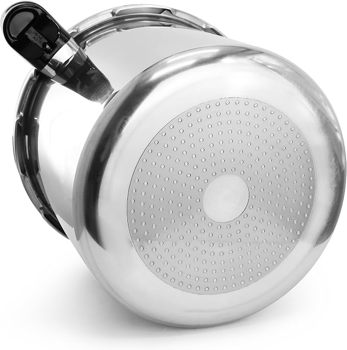 MegaChef 24 Quart Large Capacity Aluminum Stovetop Pressure Cooker for Induction and Gas Stove-Tops