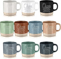 Didaey 10 Pcs Chaos Coordinator Gift Bulk Inspirational Ceramic Coffee Mugs 13 oz Thank You Mugs Back to School Office Funny Gifts for Women Men Teacher Boss Manager Employee Coworker, 10 Colors