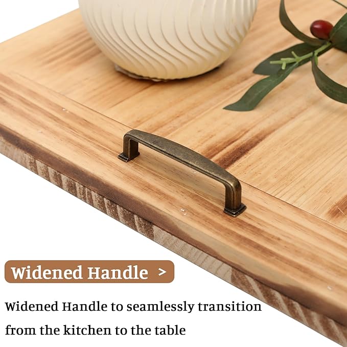 SwallowLiving Wood Noodle Board Stove Cover with Handles, Wooden Stovetop Cover Board for Gas Stove and Electric Stove Top,Kitchen Sink Cover for Counter Space, Cutting Board, Natural