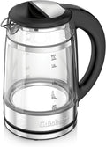 Cuisinart 1.7L Glass Variable Temperature Control Electric Kettle 110°F–212°F with Touchscreen Controls, Illumination, Dual‑Layer Cool‑Touch Design & Nondrip Spout