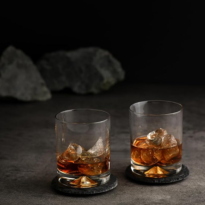 Krosno Whisky Glasses | Set of 6 | 11.8 oz | Mixology Collection | Drinking Glasses Cocktail Glasses | Home, Restaurants and Kitchen Set | Dishwasher Safe Glass Cup