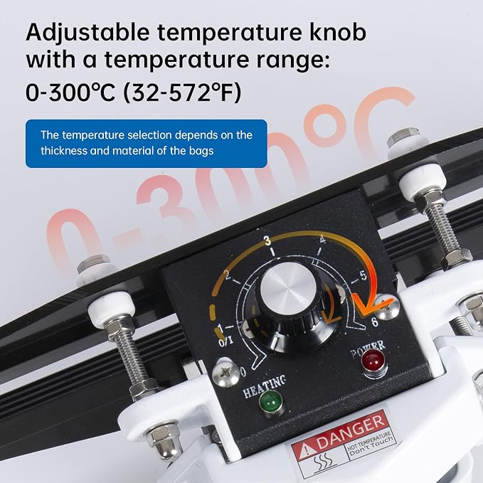 Portable Hand Held Heat Sealer Machine-R-PACK FKR-600, 24 Inches, For Foil Bag, Kraft Bag, Mylar