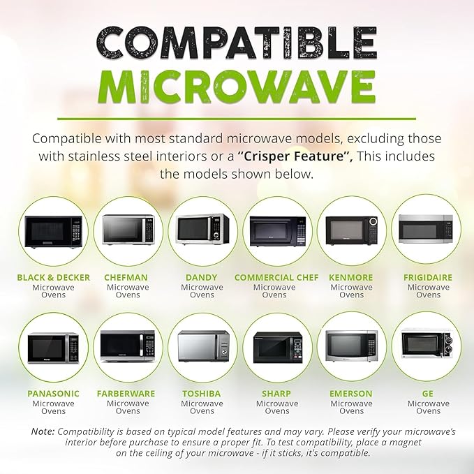 HOVER COVER Magnetic Microwave Splatter Cover with High Power, Strongest Magnetic Grip, Collapsible 12-Inch BPA-Free Food Lid, Vented Plate Guard, Dishwasher Safe, Space-Saving Storage - Gray