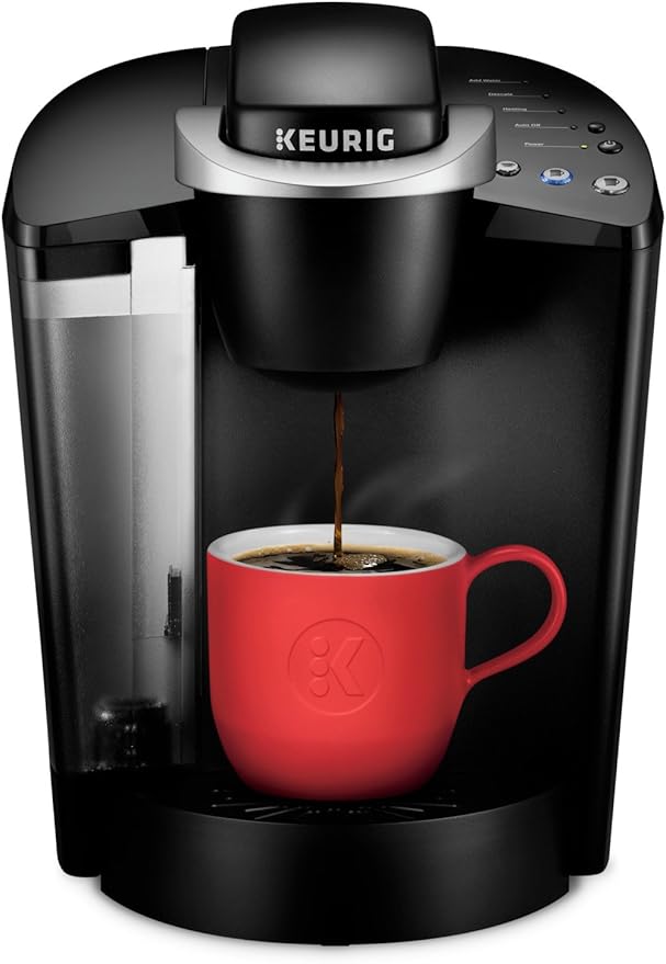 Philips Hue Indoor 6-Foot Smart LED Light Strip Base Kit with Plug - Flowing Multicolor Effect & Keurig K-Classic Coffee Maker K-Cup Pod, Single Serve, Programmable, 6 to 10 oz. Brew Sizes, Black