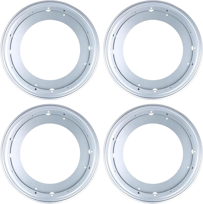 4 PCS 14 Inch Lazy Susan Rotating Hardware, Round Lazy Susan Hardware, 360 Degree Turntable Bearing Plate for Table, Serving Tray