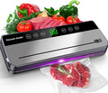 Vacuum Sealer Machine Dry&Moist modes Precision 8-in-1 household food preservation system with build in Cutter, easy to clean, with 20 food sealer bags