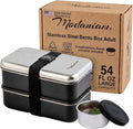 Modaniam Leak Proof Stainless Steel Bento Box, Stainless Steel Lunch Box For Adults, Metal Bento Box, Japanese Lunch Container, Large With Compartment, Korean Bentobox, Non Toxic, Microwave Safe
