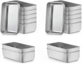 LIANYU 24 Pack 6.3 x 3.5 Inch Mini Loaf Pans for Baking Bread, Stainless Steel Small Bread Loaf Pan Mold for Homemade Meatloaf, Metal Tin Loaf Pan Perfect for Banana Sourdough, Dishwasher Safe