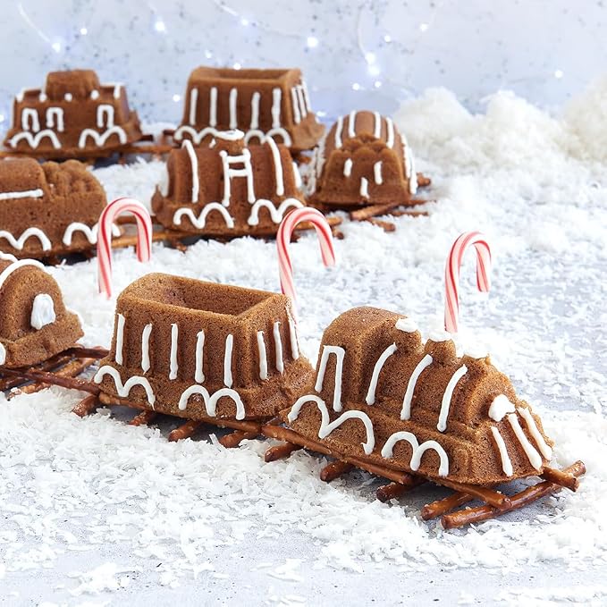 Nordic Ware Train Cake Pan, 5 Cup, Silver