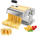 Pasta Maker Machine Set Noodle Machine with 2-in-1 Roller & Cutter, Pasta Drying Rack, 9 Adjustable Thickness Settings, Gifts for Her– Make Spaghetti, Fettuccine, Lasagna & More