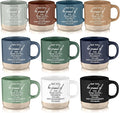 Didaey 10 Pcs Thank You Mugs Bulk 13 oz Inspirational Ceramic Coffee Mugs May You Be Proud Appreciation Gift Back to School Gift for Teacher Nurse Employee Coworker Office Staff, 10 Colors
