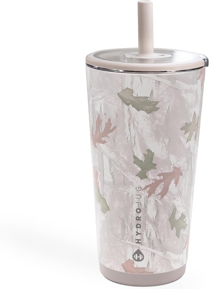HydroJug Everyday Tumbler 20 oz, Ceramic-Lined Straw Cup, Camo