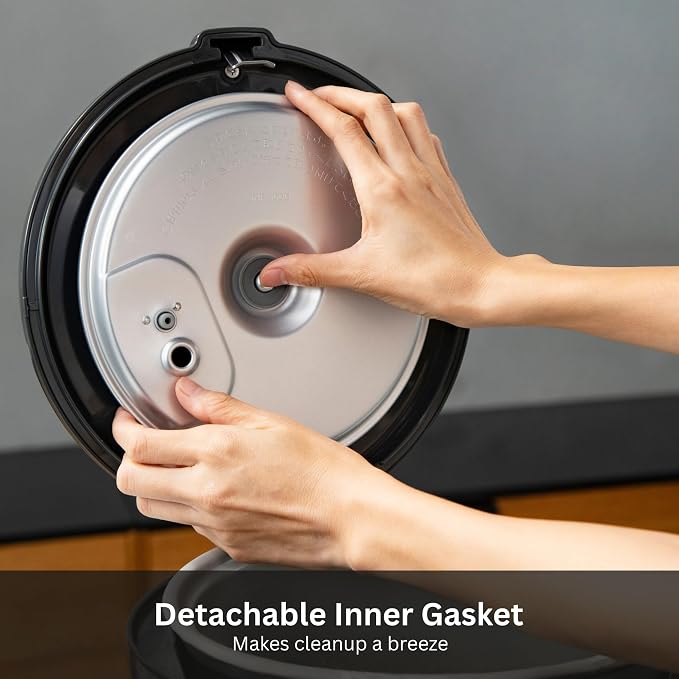 Tiger JNP-S55U-KY 3 Cup Capacity Rice Cooker with Non-Stick Inner Pot, Retractable Power Cord, and Keep Warm up to 12 hours, Black