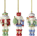 Lenox 896870 Nutcracker 3-Piece Ornament Set, Christmas