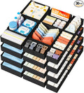 DIMJ Drawer Organizer Clothes 30 Pack - Foldable Baby Organizers and Storage & Closet Organizers for Bedroom, Closet - Nursery Organization Dresser Dividers for underwear, Sock,Bra, Belt, Tie, Black