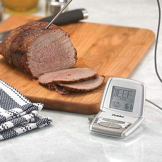 Polder Digital Meat & Poultry Probe in-Oven Thermometer Temperature Monitor
