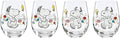 Lenox Glass Tumblers, Chef Snoopy Tumblers Set of 4, Glass Tumbler, Drinking Glasses, Dishwasher Safe, 18-Fl Oz, PEANUTS Snoopy Gifts, Water Glasses Drinking Sets, Birthday Gifts for Women (4 Piece)