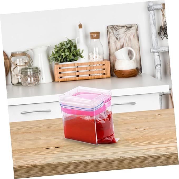 2pcs Food Storage Bag Holder Stand Versatile Freezer Bag Organizer for Kitchen Camping Meal Prep Sturdy Design for Convenient Food Preparation and Storage