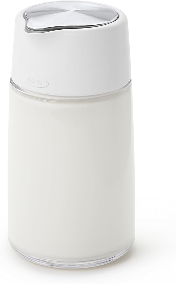 OXO Good Grips Precision Pour Glass Dispenser Set (2 Piece) and OXO Good Grips Glass Creamer