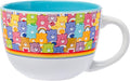 Silver Buffalo Care Bears Ceramic Soup Mug, All Over Print, 24oz | Tenderheart Bear, Cheer Bear, Funshine Bear and friends, oversized handle, generous capacity, colorful design
