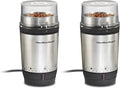 Hamilton Beach Custom Grind Electric Coffee Grinder for 4-14 Cups, One-Press Hand-Free Operation with Auto Shutoff, Removable Grinding Bowl For Easy Pour and Clean, Stainless Steel (80406) (Pack of 2)