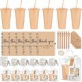 Nuogo 6 Sets New Parent Shower Prizes for Player Winners Adult, Wedding Bridal Shower Gift, Plastic Tumbler Notebook Scented Candle Ballpoint Pen Bag (Neutral,Classic Style)