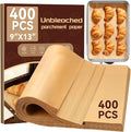 YUANYE 400PCS Parchment Paper Baking Sheets, 9"x13" Unbleached Precut Quarter Parchment Paper for Baking, Non-Stick Baking Paper for Grillin, Steaming Bread Cookies, Cakes, Oven, Air Fryer, Microwave
