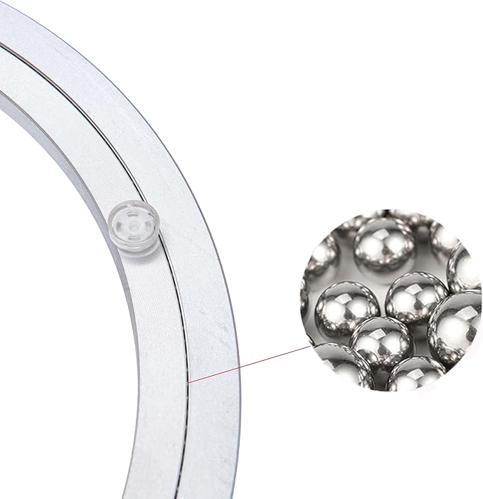 Aluminum Heavy Duty Lazy Susan Rotating Turntable Bearing Swivel Plate Hardware for Dining-Table (16 inch)