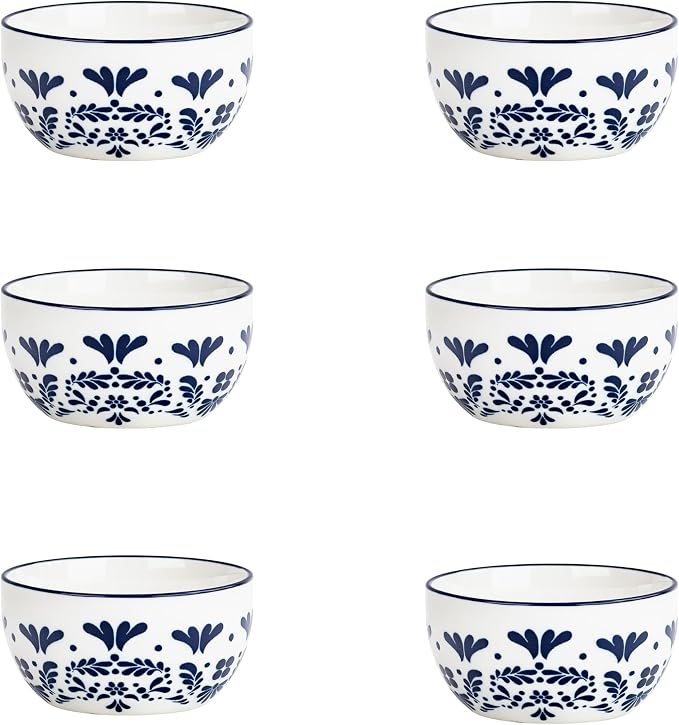10 Strawberry Street Talavera Dinnerware, Set of 6 (5.5" Cereal Bowl)