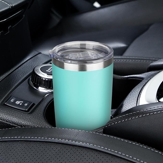 20oz Tumbler with Lid Stainless Steel Insulated Tumblers Travel Coffee Tumbler Bulk Double Wall Vacuum Insulated Water Cup Gifts for Christmas Women Men Her Him Home Office(Teal, 1pack)