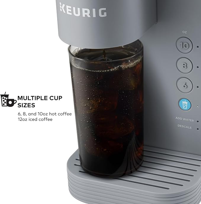Keurig Iced Essentials Single Serve Coffee Maker, 3 Cup Sizes: 177, 237, and 296 ml